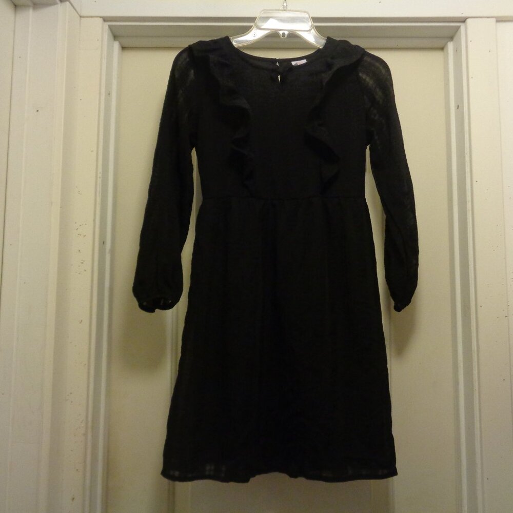 ROMANCE THE PAST BLACK TEXTURED DRESS BY WONDER NATION GIRL 10/12